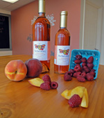 Raspberry Peach Wine from The Hive Winery